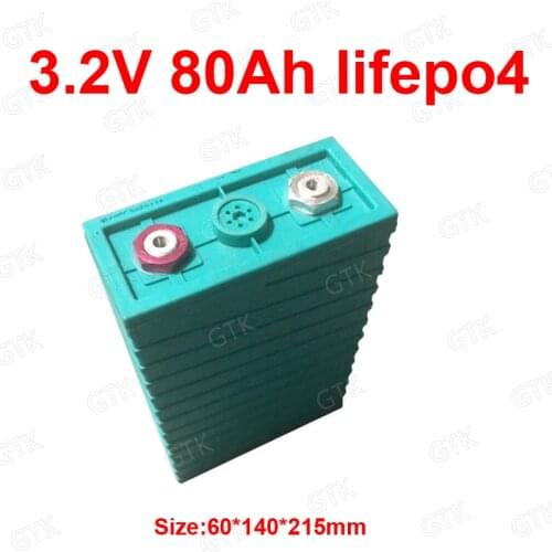 8PCS 3.2v 80Ah lifepo4 lithium battery Lithium iron phosphate for DIY 12V inverter caravan RV Solar energy storage marine boat