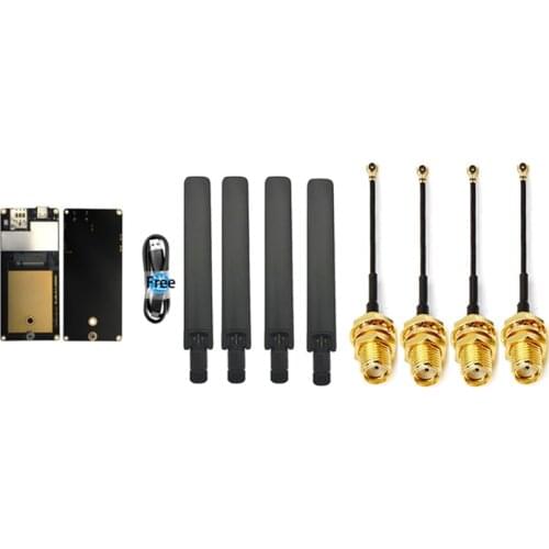 M.2 to USB adpter with antenna for Quectel sub-6GHz Cat20 5G module RM500Q-GL RM500Q-AE RM502Q-GL RM502Q-AE RM505Q-AE RM510Q-GL