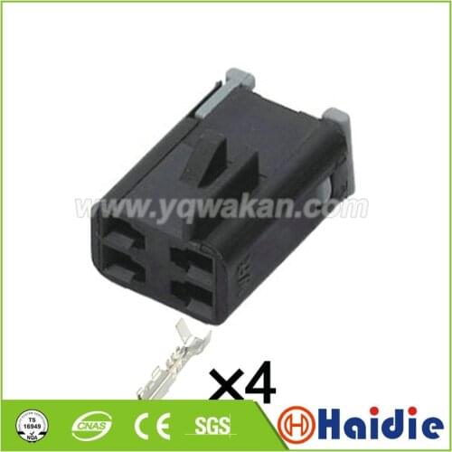 Free shipping 2sets 4pin auto housing electric wiring harness unsealed plug connector 12047785