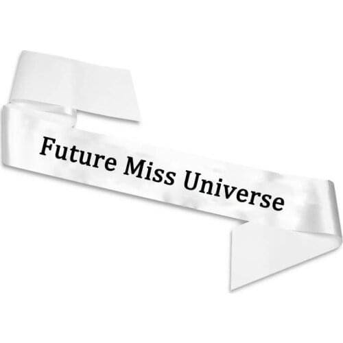 Future Miss Universe sash baby shower mom to be girl birthday gift decoration