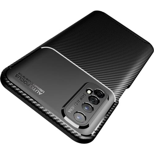HATOLY Carbon Fiber Cover For OPPO Realme 7 Case Funda OPPO Realme 7 7i X7 6 7 Pro Ultra Thin Back Case For OPPO Realme 7 Cover