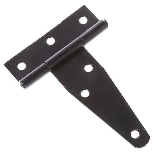 Black Paint T Shape Triangle Hinge Cabinet Shed Wooden Door Gate Hinges Hardware AXYC