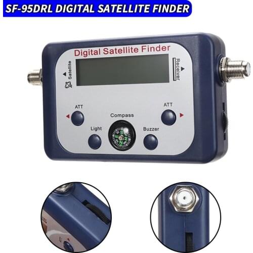Digital LCD Display Satellite Finder Satfinder Signal Strength Pointer TV Receivers 52~60dB LNB TV Satellite Network Meter Tool