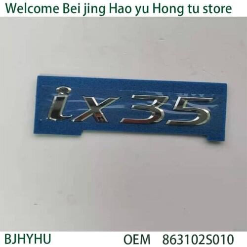 For ix35 TUCSON IX Car Rear Trunk Emblem ABS Best Chrome Finished Tail Badge 3D Letter Sticker For Car Styling Decoration