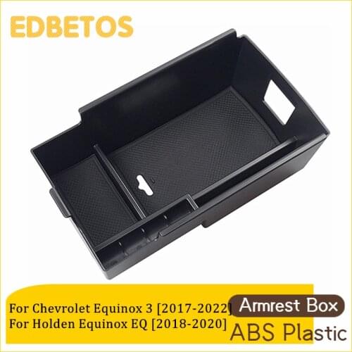 Car Armrest Box Storage For Chevrolet Equinox 3 2016 2017 2018-2020 Central Console Storage Box Interior Organizer Accessories