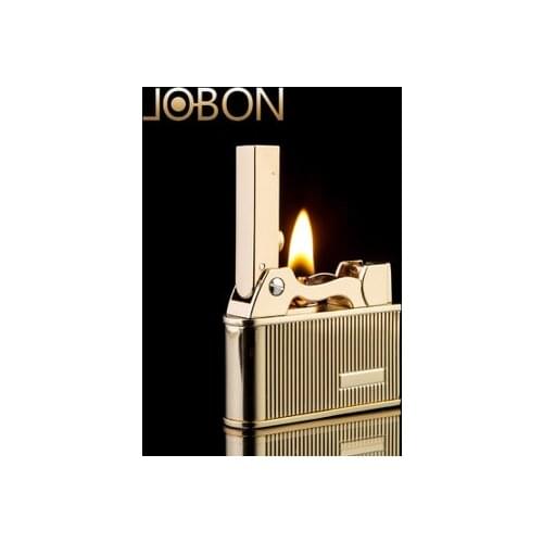 Creative Vintage Kerosene Lighters Windproof Flint Oil Lighter Jet Retro Outdoor Free Fire Starter Metal Lighter for Man Gift