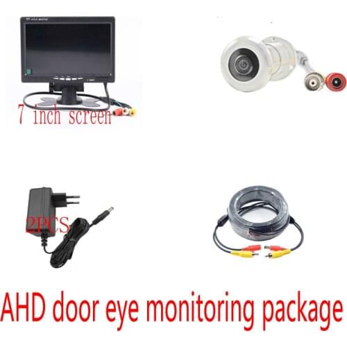 Mini Home Video Peephole Door Hole Camera1080P HD Door Eye CCTV AHD SONY323 Chip 2MP Star Light 0.001 Lux Wired Security Camera