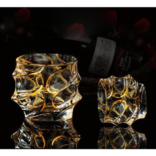 Set of 2 high quality crystal party whiskey wine glass home party beer drinking glass cups 200831-30