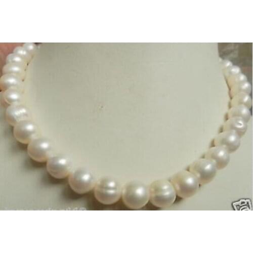 New 14K Gold Clasp 10-11MM White Akoya Pearl Necklace 18"