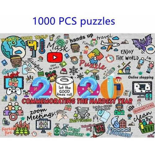 Puzzles For Adults 1000 Pieces Paper Jigsaw Decompression Educational Fidget Toys Small Box 2021 Puzzle Game Toys Gift