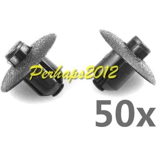50 Pcs plastic for Camry Venza, FJ Cruiser Cowl Fastener Push-Type Retainer Clips 90467-07117 9046707117