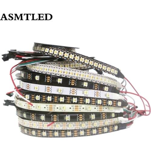 SK6812 RGBW 4 in 1 Full Color LED Strip light 5V 30 60 144 Leds/m Individual Addressable WS2812B IP30/65/67 Pixel RGB LED Tape