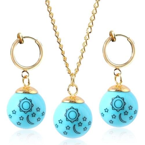 Anime The Seven Deadly Sins Earrings Elizabeth Liones Nanatsu no Taizai Drop Earrings Pendant Collar For Girl Cosplay Jewelry