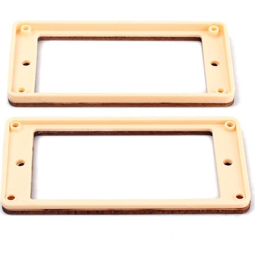 Pickup mounting ring curved bottom, frame, Maple set of 2 neck and bridge for LP