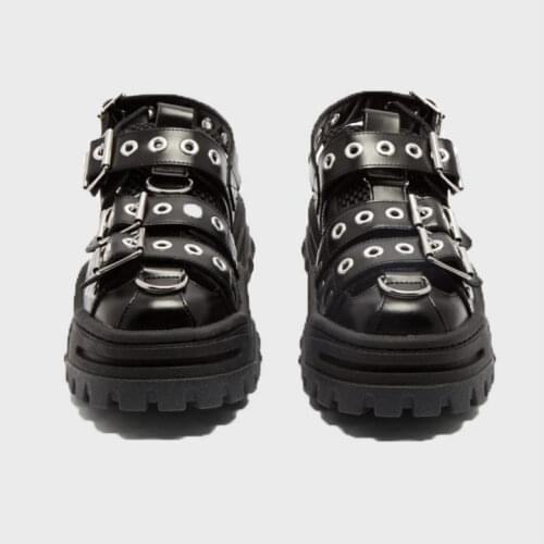 2021 Summer Womens Sandals Platform Womens Shoes Ins Hot Sponge Cake Old Shoes Rivets Baotou Trekking Shoes Flats A1-31