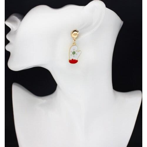 Pendant Earrings For Women Suspension Gloves Hats Snowflakes Irregular Winter Earring Jewelry Christmas Atmosphere Gifts