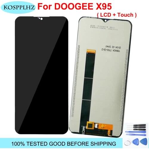 6.52" For Doogee X95 LCD Dispaly Screen + Touch Sensor Panel Assembly Replacement 100% Tested Work DOOGEE X 95 Accessories