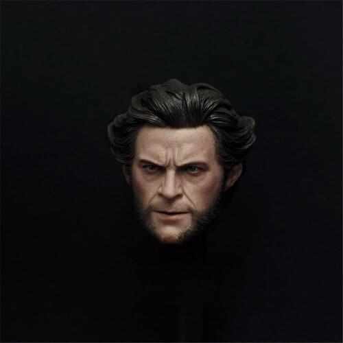 1/6 Male Head Carving Hugh Jackman Head Model Head Sculpted F 12'' Action Figure Body Set