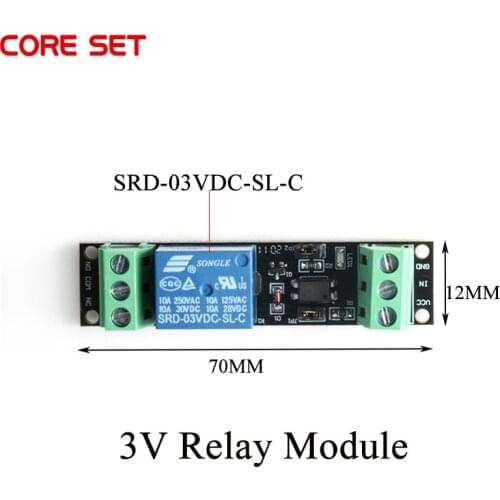 1 Channel DC 3V Relay High Level Driver Module Optocoupler Relay Module Isolated Drive Control Board for Arduino