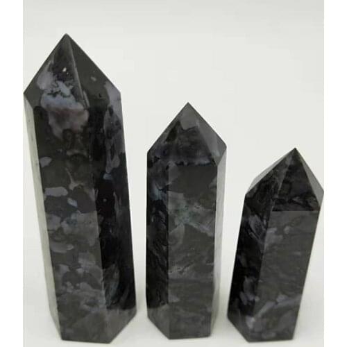 1PC Natural Rare Gray Black Quartz Crystal Single Terminated Wand Point Healing Mineral Specimens Collectibles Home Decor Stone