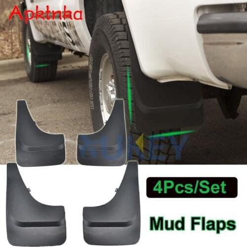 APKTNKA 4Pcs Front Rear Mud Flaps Universal Car Accessories For Car Pickup SUV Truck Mudguards Dirty Traps Fender Flares