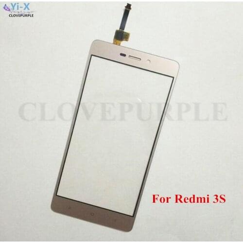 5PCS/Lot Touch Screen Panel Replacement Parts For Xiaomi Redmi 3/3S 3 S Front Glass Touchscreen Digitizer Sensor