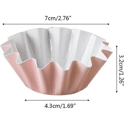 50pcs Wave Muffin Cupcake Liner Paper Cups Cake Wrappers Baking Box Case Party Tray Mold