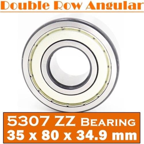 5307 ZZ Bearing 35 x 80 x 34.9 mm ( 1 PC ) Axial Double Row Angular Contact 5307ZZ 3307 ZZ 3056307 Ball Bearings