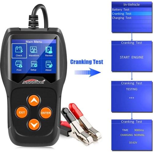 Kw600 12V Car Battery Detector Battery Car Battery Detector Car Battery Testing Car Diagnostic Equipment Kw 600