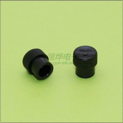 10 pieces 10.5*11.5MM black plastic knob potentiometer knob speed control knob flower shaft inner hole 6MM