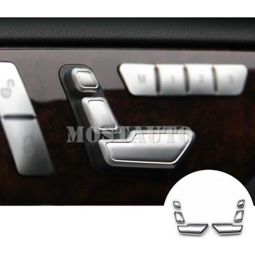 For Benz ML W166 2012-2015 GL X166 2013-2015 Interior Seat Adjust Button Cover 6pcs Car Accessories Interior Car Decor