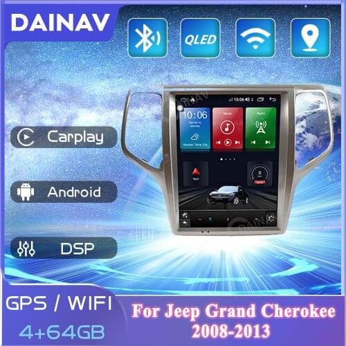 For Jeep Grand Cherokee 2008-2021 Android Car GPS Navigation Video Multimedia Player Radio Car Audio Tape Recorder