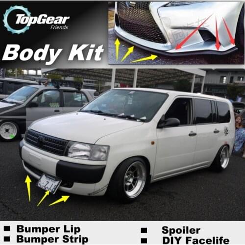For TOYOTA Probox Pro Box 2002~2016 Bumper Lip / Front Spoiler Deflector For TG Fans Car Tuning / TOPGEAR Body Kit / Strip Skirt