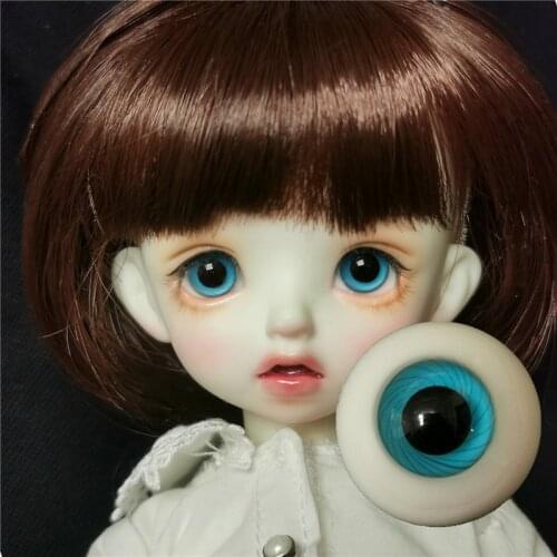 BJD doll eyes suitable for 10mm12mm14mm16mm18mm Small Iris size light blue imitation glass eyes doll accessories
