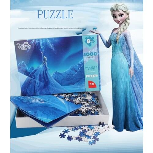 Disney Frozen 2 Jigsaw Decompression Adult Paper Puzzle 1000 Pieces Difficult Plane Puzzle
