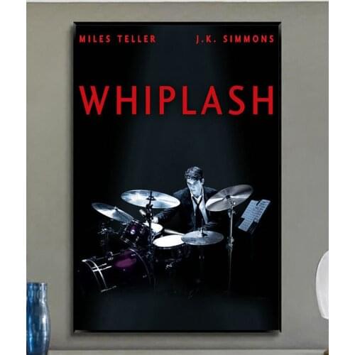W214 Classic Music Film Whiplash Silk Fabric Wall Poster Art Decor Sticker Bright