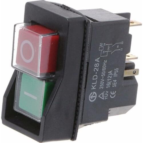 KLD-28A Waterproof Magnetic Switch Explosion-proof Pushbutton Switches 220V 18A IP55