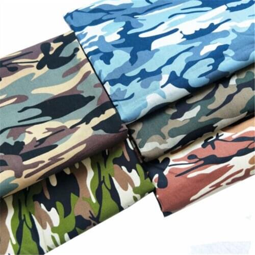Fashion Army Green Camo Camouflage Print 100% Cotton Material Fabrics Poplin Poplin Quilting Sew By The Metre Camouflage Fabric