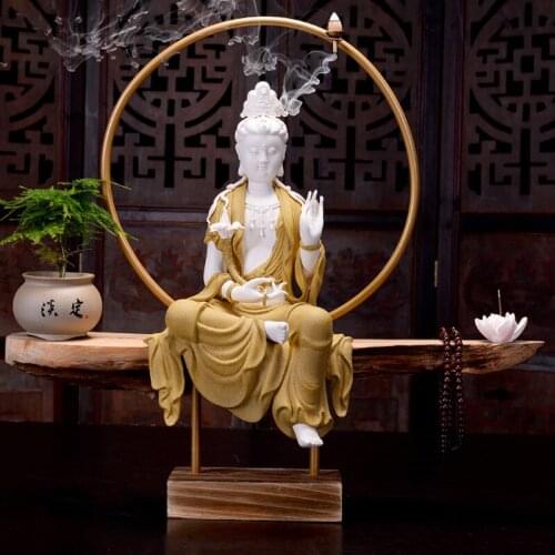 New Chinese style style zen guanyin reflux censer creative furnishing articles sitting room porch desk furnishing articles