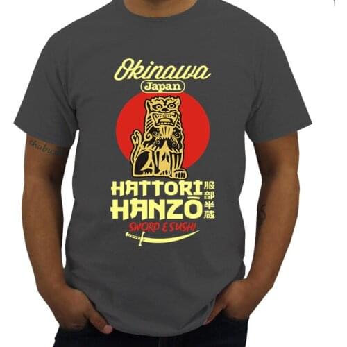 New Arrived Mens t shirt Hanzo Sword and Sushi Anime Classic Bill Kill Movie Cult Manga Summer top gift Male T-SHIRT