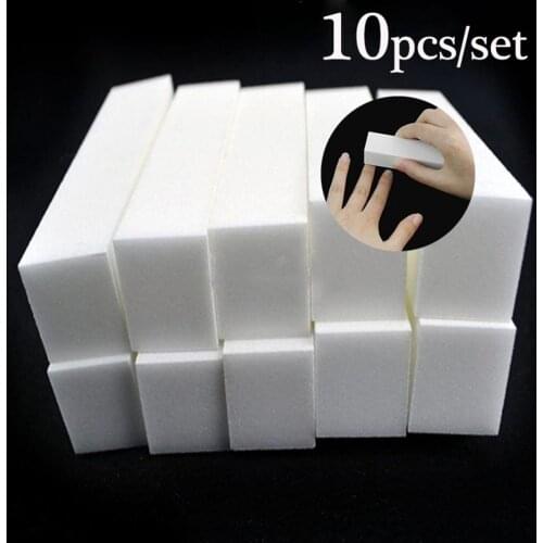 10pcs Nail File Sanding Block Nail Buffer Manicure Tools Nail Art Accessories