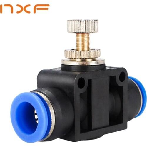 Pneumatics Air Throttle Valve Speed Control Quick Hose Tube Water Fitting Connector Pneumatic Fittings Adjust 4mm 6mm 8mm 10mm