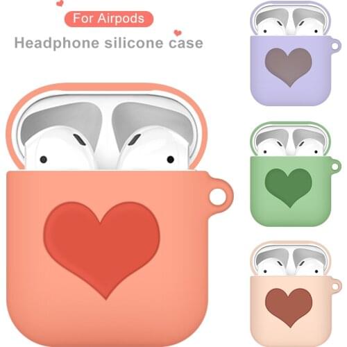 Suitable for Airpods1/2 protective sleeve cute style girl love for Air Pods cases Bluetooth headset silicone protective cover