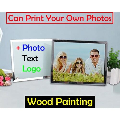 Personalized custom your photo on glass 23*18cm DIY Photo Painting unique glass draw best gift Home Decor Artwork BL-01