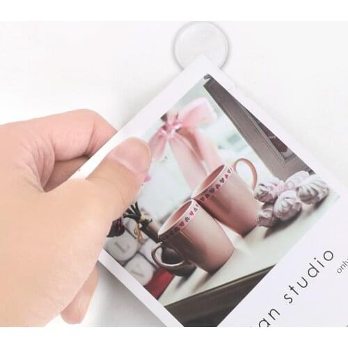 Transparent for Balloon Postcard Photo Decoration Acrylic Double-sided Tape Desktop Potted Non-slip Sticker 70 pieces/set