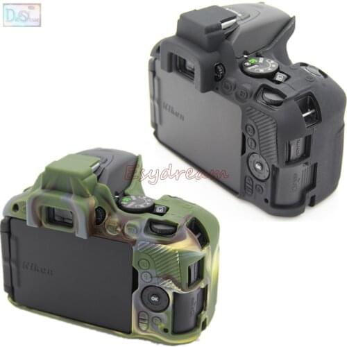 Rubber Silicon Case Cover Protector for Nikon D5500 D5600 DSLR Camera Soft Housing Frame