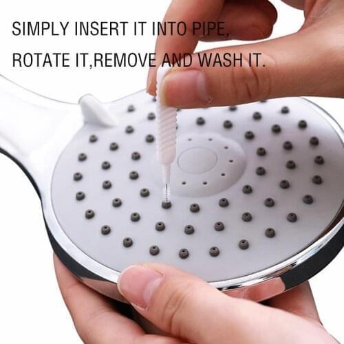 10/20pcs Shower Head Cleaning Brush Washing Anti-clogging Small Brush Pore Gap Cleaning Brush For Kitchen Toilet Phone Hole