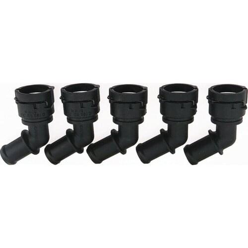 5Pcs Coolant Hose Coupler Water Pipe Connector 1J0122291D For VW Bora Passat CC Golf Jetta Beetle Audi TT B8 S4 S5 1J0 122 291 D