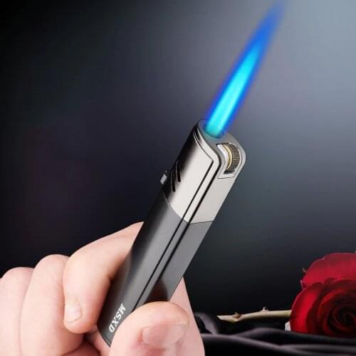 Jet Turbo Lighter Butane Fixed FlamTorch Metal Mini Gas Lighter Buy Cigarette Lighters Cigar Smoking Accessories Gadgets for Men