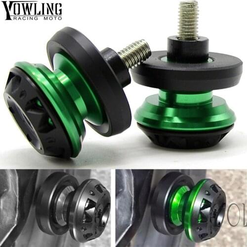 Motorcycle Accessories Swingarm Spools slider 6MM 8MM 10mm stand screws FOR Kawasaki Z750 Z800 ZR800 Z1000 Z1000SX Z900 Z650